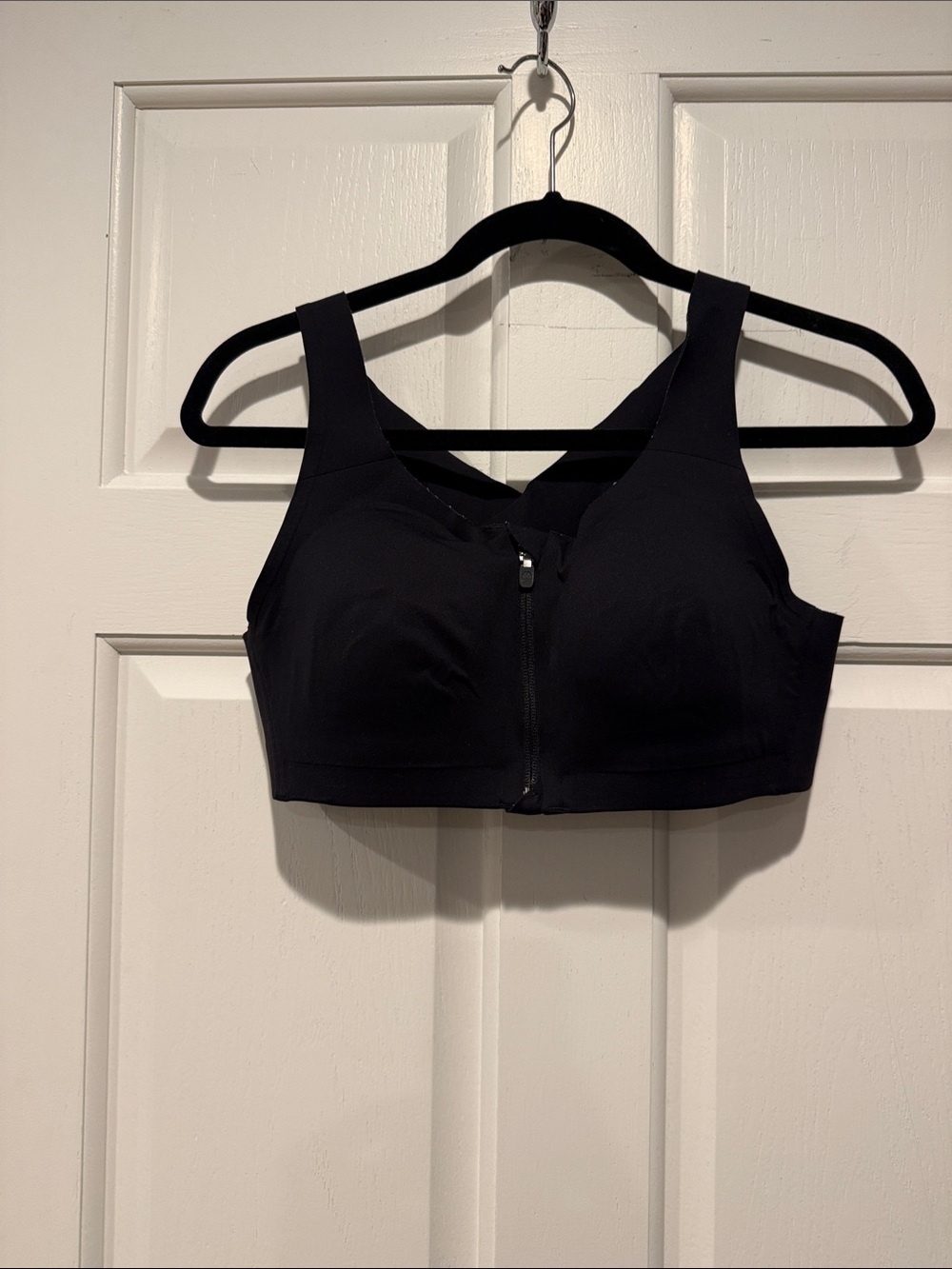lululemon athletica Black Front-Zip High Support Sports Bra